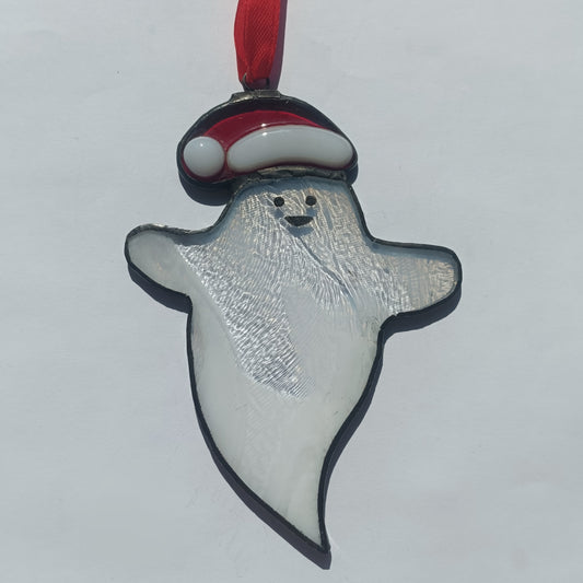 Ghostie with Santa hat